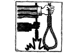 All but two Alberta MPs voted to retain capital punishment but lost. The death penalty was abolished in 1976.