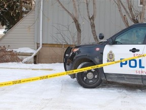 A body was found near 124 St. and 118 Ave. inside a crawl space next to an apartment building in Edmonton on January 9, 2015.