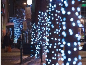 The city’s forestry department is putting white lights up on hundreds of trees as part of a new decorative tree program. The lights will stay up year-round. Lights are already up on Jasper Avenue and 107th and 108th St.
