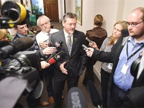 MLA Doug Horner announced today he is leaving politics at the end of January during a news conference at the Alberta Legislature in Edmonton, January 22, 2015.