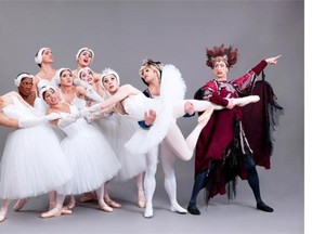 Les Ballets Trockadero de Monte Carlo, an all-male company that blends comedy and classical ballet