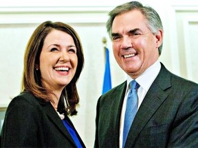 Former Wildrose leader Danielle Smith and eight other party MLAs crossed the floor last month to join Premier Jim Prentice and the ruling Progressive Conservatives.