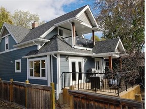 AFTER: The rear addition consists of a 13-foot main floor addition and a six-foot second-floor addition. The addition ties in seamlessly with the home.