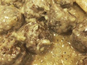 Meatballs from my Sorrentino's cooking class.