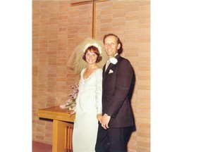 Keith and Vanessa Alexander at their wedding in 1970 in Calgary.