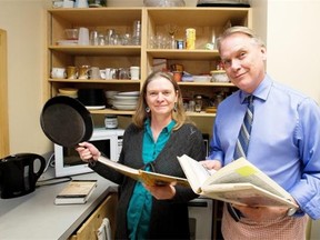 Tim Marriott and Clare Mullen are writing a cookbook with recipes from the family and community history of Edmonton.