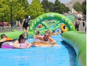 A 330-metre waterslide is coming to Edmonton this summer.