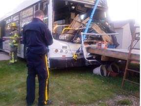 Nearly three months after a St. Albert transit bus crashed through two backyards, Neil Christensen has been with careless driving.