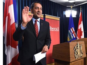 Liberal leader Raj Sherman resigned on Monday Jan. 26, 2015.