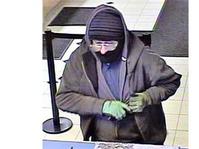 RCMP released this photo of a man involved in an armed robbery in Red Deer’s Bower Place Shopping Centre Jan. 3. Police believe the same man robbed an ATB in Edmonton on Calgary Trail Jan. 2.