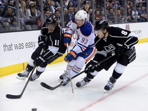 Ryan Nugent-Hopkins has been getting a steady diet of the cream of the crop in the NHL's tough Western Conference. They don't come much tougher than the LA Kings duo of Anze Kopitar and Drew Doughty.