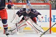 Columbus Blue Jackets goalie Sergei Bobrovsky during NHL action against the Minnesota Wild in April 2013.