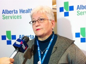Alberta Health Services CEO Vickie Kaminski says cuts are being made ahead of the provincial budget.