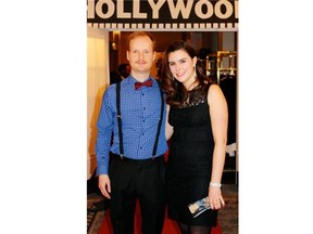 Blake Murdoch, left, and Sherri Mazur at the 2015 BNI Awards Gala on Feb. 7.