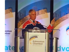 WestJet president and CEO Gregg Saretsky told an Edmonton Chamber of Commerce luncheon Thursday his company hopes to attract more business travellers.