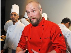 Chef Ryan O’Flynn of the Westin competes this weekend at the national Gold Medal Plates championship in Kelowna.