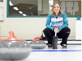 Chelsea Carey, a finalist in the recent Alberta women’s curling championship, offers suggestions on how to get a rock to curl around a guard.