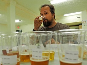 Greg Zeschuk, seen here in a Journal file photo while judging a beer competition in 2014, is opening a new brew pub and restaurant in Ritchie.