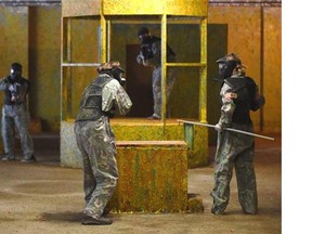 Instead of the tired old chocolates and flowers on Valentine’s Day, one of the quirky things you could do with your beloved is to play paintball at the Edmonton Paintball Centre in Edmonton.
