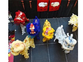 The Lion dance ended up on stage after windings its way through City Centre Mall celebrating the Chinese New Year of the Sheep on Saturday, Feb. 21, 2015. It was put on by the Edmonton Chinese Bilingual Education Association.