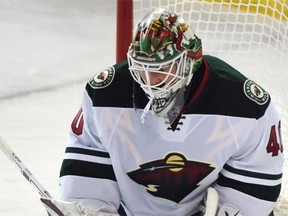 Minnesota Wild goalie Devan Dubnyk earns his sixth shutout of the season during Friday’s National Hockey League game against the Edmonton Oilers at Rexall Place.