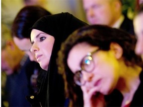 In the Netherlands, Muslims and Jews listen to speeches prior to observing a minute of silence to commemorate the victims and relatives of the recent terror attacks in France.