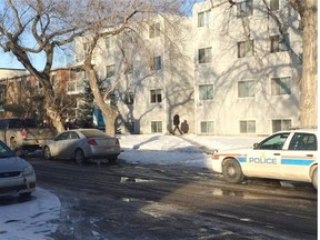 Police were investigating an apartment in the area of 103rd Street and 107th Avenue after five people were stabbed, and one of the victims died in hospital early Sunday morning.
