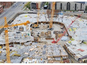 Rogers Place arena under construction. Edmonton Journal File