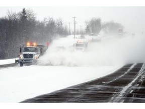 Sanding trucks are expected to be out in full force late Thursday with Environment Canada predicting up to 15 cm of snow for the Edmonton region.