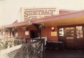 The exterior of the Edmonton landmark restaurant, The Sidetrack Cafe. It was demolished for a condo development. This image is from 1984. JOURNAL PHOTO, COLIN SHAW.