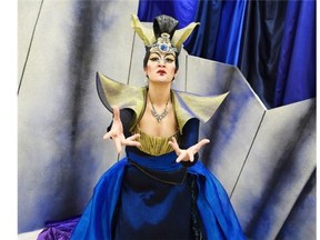 Teiya Kasahara as the Queen of the Night in a scene from Edmonton Opera’s production of The Magic Flute