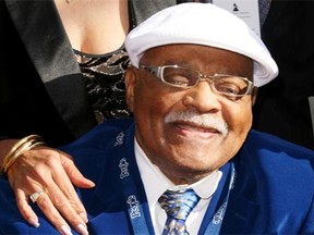 In this 2010 file photo, Jazz trumpeter Clark Terry arrives at the Recording Academy’s Special Merit Awards Ceremony in Los Angeles.