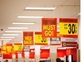 West Edmonton Mall’s Target quickly filled with shoppers looking for a deal just after opening on Feb. 5, 2015 - the first day of the retailer’s liquidation sale.