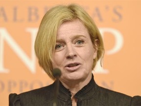 Alberta NDP Leader Rachel Notley.