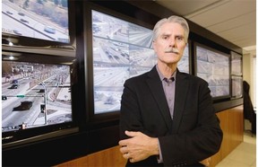Barry Belcourt, the city’s manager for roads, design and construction and, more recently, the bearer of bad bridge news, in the traffic management centre on April 9, 2015, in Edmonton.