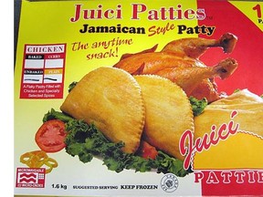 Canadian Food Inspection Agency The Canadian Food Inspection Agency is recalling Jamaican-style chicken patties sold in Alberta.