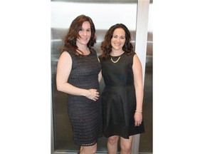 Carrie Secrist, left, and Joanna Esau at the Project HOPE benefit dinner on March 7.