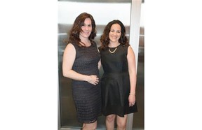 Carrie Secrist, left, and Joanna Esau at the Project HOPE benefit dinner on March 7.
