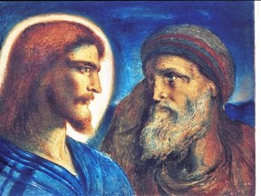 Christ and Peter (circa 1896).  Simeon Solomon (1840-1905). Progressive Christians try to be as Christ-like as they can in their relationships, treating others with compassion, justice and mercy.