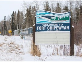 A cold February morning in Fort Chipewyan. The community is 700 kilometres north of Edmonton.