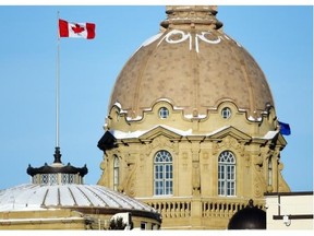The dome of the legislature building in Edmonton on Wednesday Dec. 3, 2014.