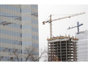 Edmonton’s downtown skyline is currently littered with more construction cranes — 23 at last count — than ever in history, and by fall that number will swell to more than 30.