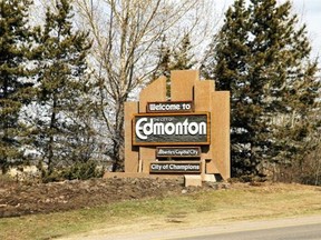 Edmonton’s highway entrance signs could be replaced through private sponsorship or become advertising opportunities, a new city report says.