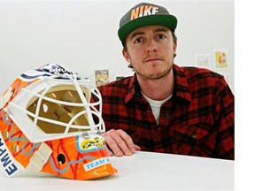 Edmonton Oilers goalie Ben Scrivens is auctioning two of his goalie masks to benefit the Schizophrenia Society of Alberta and the Canadian Mental Health Association.