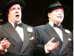 From left, Nathan Lane and Matthew Broderick in The Producers in 2003