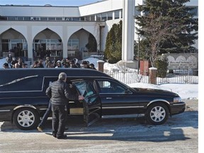The funeral for Zia’s sister, eight-month-old Zahra, is held Thursday at the Al Rashid Mosque in Edmonton.