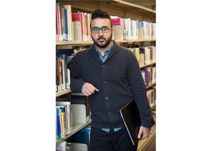 Irfan Chaudhry, a University of Alberta PhD candidate, has created a new website displaying hate crime data in Edmonton from 2010 to 2014. His project looked at where hate crimes occur, why and which communities are most affected in Edmonton. He is pictured on March 10, 2015.