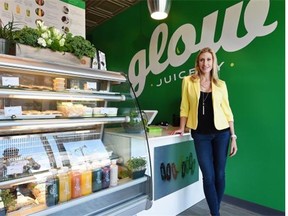 Marnie Ashcroft, owner of the Glow Raw Food Cafe and Juicery