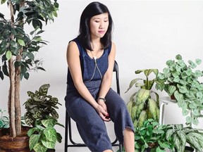 Mayor Don Iveson’s wife Sarah Chan modelling clothing as part of online store New Classics’ ad campaign, spreading the word about the importance of making sustainable and ethical fashion choices