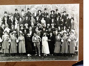 The Edmonton Operatic Society  kicked off with a debut performance in 1904 and never looked back. The enthusiastic volunteers of the city group are pictured here in 1918.